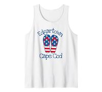 Chanclas de playa patrióticas Edgartown Martha's Vineyard Camiseta sin Mangas