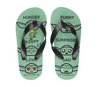 Chanclas de Star Wars - Color Verde y Negro - Talla 34/35 - Fabricadas 100% de EVA - Chanclas de Dedo para Niños y Niñas - Producto Original Diseñado en España