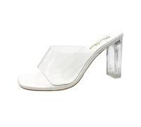 Chanclas de verano para mujer elegantes con tacón alto, sandalias sexy de punta abierta, cómodas y transpirables, pantuflas modernas antideslizantes para fiestas, vacaciones, playa y ocio con diseño