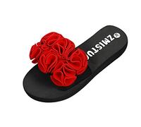 Chanclas Dedo Sandalias de Mujer Zapatos de Interior Chanclas Sandalias de Mujer al Aire Libre con Flores de Verano para Playa Zapatos Mujer Vestir