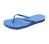 Chanclas delgadas de goma para mujer, sandalias de playa para vacaciones, sandalias de goma para mujer, zapatos de ducha, azul celeste, 39 EU