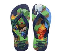 Havaianas - Kids Minecraft, Chanclas Niño, Navy Blue,