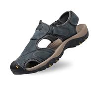 Chanclas Hombre Sandalias Hombre Vestir Sandalias Homem Zapatillas De Piel Cuero Hebilla Zuecos Comodas Casa Abarcas Caballero Verano Ligeras Taller Flip Flops 37 andar Por Zapatos Marrones Albarcas