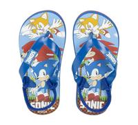 Chanclas Infantiles de Sonic - Multicolor - Talla 34/35 - Fabricadas 100% de EVA - Chanclas de Dedo - Estampado de Sonic, Tails y Knuckles - Producto Original Diseñado en España