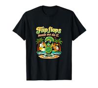 Chanclas me hicieron Hacerlo Fiesta de Vacaciones Permanente Camiseta