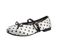 Chanclas Mujer Comodas, Sandalias Mujer Verano Piscina, Planas Estilo Bailarina Con Lunares Y Lazo Un Look Casual Una Cita Zapatos CóModos Sin Cordones Zapatilla Sandalia Sandalias Barefoot Sandalia