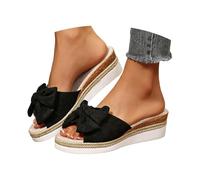 Chanclas Mujer Ducha, Sandalias Mujer Verano Comodas, Chanclas Playa Pantuflas con Lazo En El TalóN Cómodas y FáCiles Poner Estilo Flip Flops Women Sandals For Women Sandalia Plana Sandalias Dedo