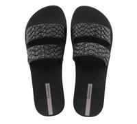 Chanclas mujer Ipanema Renda II negras brillantes con correa trenzada 41,5