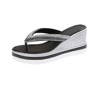Chanclas Mujer Piscina, Sandalias Mujer Verano Comodas, Chanclas Playa Plataforma Moda con PedreríA Cómodas con Tira Entre Los Dedos Sandalias Dedo Sandalia Plana Flip Flops Women Sandals For Women