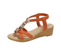 Chanclas Mujer Plataforma, Sandalias Mujer Verano CuñA, Plataforma Estilo Bohemio Informales Sin Cordones Con Tira EláStica CóModas Caminar En La Playa Slippers Zapatilla Sandalias Barefoot Sandalia