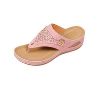 Chanclas Mujer Tacon Bajo, Sandalias Mujer Verano Planas, Chanclas Playa Pantuflas Cómodas El Hogar con Plantilla Interior Eva Suave Sandals For Women Sandalias Dedo Flip Flops Women Sandalia Plana