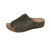 Chanclas ortopédicas mujer casa elegantes, sandalia con punta abierta con cuña zapatillas antideslizantes goma suelas cómodas plataforma slippers ligeras senderismo zapatos soporte arco playa piscina