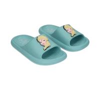 Chanclas Pala Frozen Disney para Niña - Sandalia Niña Verano 100% EVA Ligera y Cómoda, Color Azul Claro con Relieve Elsa, Suela Antideslizante Playa y Piscina