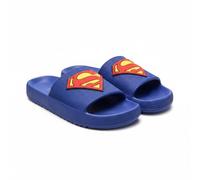 Chanclas Pala Superman Unisex Infantil - 100% EVA Azul con Logo en Relieve, Suela Ligera y Cómoda, Calzado Verano para Playa, Piscina y Ducha, Licencia Oficial