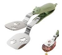 Chanclas para cocinar - Acero inoxidable Cute Bear Kitchen Tong | Multi Purpose Buffet Turner | Handy Food Gripper For Outdoor BBQ Pasta Toast Canning Frying Postre Home Restaurant Cooking Use