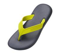 Chanclas para hombre con suela gruesa, senior sense of summer, flops, ropa exterior femenina, antideslizante clip de playa, zapatillas de pie zapatos negros traje de hombre, gris oscuro, 39 EU