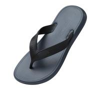Chanclas para hombre con suela gruesa, senior sense of summer, flops, ropa exterior femenina, antideslizante clip de playa, zapatillas de pie zapatos negros traje de hombre, gris, 39 EU