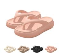 Chanclas para mujer de playa, color negro, antideslizantes, suela suave con amortiguación, transpirables, modernas, sandalias de playa sin cordones, resistentes a la abrasión, chanclas de plataforma