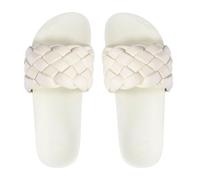 Chanclas para mujer Pool Weave crudo ligeramente trenzado 42