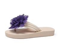 Chanclas para mujer, sandalias de verano, pantuflas ortopédicas, ergonómicas y antideslizantes, ligeras, cómodas, con chanclas abiertas de verano, tiempo libre, morado, 42 EU