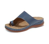 Chanclas para mujer, sandalias ergonómicas y antideslizantes, ligeras, cómodas, para el tiempo libre, para caminar, azul, 41 EU