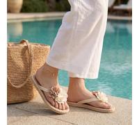 Chanclas para mujer, zapatos de playa con flores, cómodas sandalias planas | Sandalias casuales para caminar para interiores y exteriores, antideslizantes, para mujer, para viajes de verano, esenciales