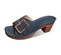 Chanclas Piscina Mujer Plataforma, Zapatillas Verano Mujer Casa Barefoot, Sandalias Dedo Pantuflas Uso Diario Informales con Puntera Cuero Y TacóN CuñA CóModas Sin Chanclas Slippers
