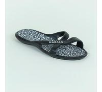 Chanclas Piscina Slap 500 Lea Mujer Negro Blanco 35/36