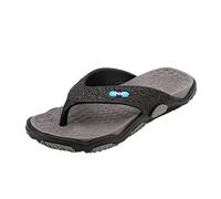Chanclas planas para hombre para hombre, sandalias ortopédicas unisex para soporte de arco y comodidad, playa, piscina, casa, interior y exterior, gris, 42 1/3 EU