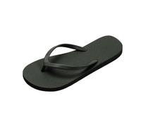 Chanclas planas unisex ortopédicas con soporte de arco para mujer, sandalias informales para exteriores, color sólido, sandalias para caminar, ligeras, antideslizantes, con tiras, Black, 37.5 EU