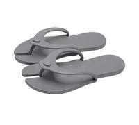 Chanclas plegables para mujer, ligeras, de secado rápido, antideslizantes, para baño, para viajes, playa, monocolor, Light Ashy, Nach