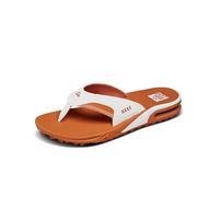 Chanclas Reef Fanning Pregame para hombre, sandalias resistentes al agua en negro y rojo, Blanco y naranja, 40 EU