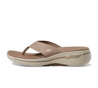 Chanclas Skechers para mujer color topo 7