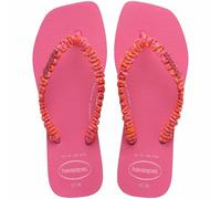 Chanclas Slim Square Boho Mujer Talla 35/36. Color Rosa