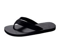 Chanclas transpirables antideslizantes para hombre, sandalias de verano, casuales, con zapatillas al aire libre, cómodas, suelas planas para tallas grandes, Le Noir, 41 EU