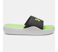Chanclas Under Armour Ignite Pro 8 Fixed Strap para hombre Negro / Blanco / Hyper Verde 45