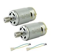 CHANCS 2PCS RS390 Motor Eléctrico DC 12V 20000RPM 12 Dientes Motor para Coche de Juguete Accesorio con Reemplazo RS-380