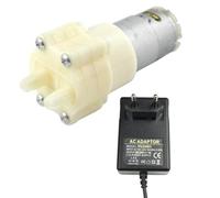 CHANCS 385 Bomba de diafragma autocebante DC 24V de choques con fuente de alimentación Entrada 100V-240V Salida DC 24V para el ciclo diario de agua de peceras y electrodomésticos
