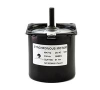 CHANCS 60KTYZ Motor de engranajes sincrónicos de imán permanente 24V AC 14W 2.5RPM CW/CCW Mini Caja de engranajes Motor de reducción eléctrica para equipos de barbacoa