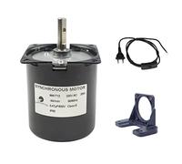 CHANCS 68KTYZ 220V 40RPM Motor de la Plataforma giratoria del asador con Soporte y Cable de alimentación Enchufe Interruptor