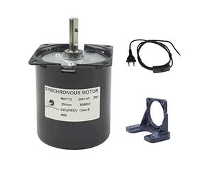 CHANCS 68KTYZ 30RPM 220V Motorreductor síncrono para caña de pescar Con motor Montaje universal y cable de extensión de potencia