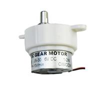 CHANCS JS-30 DC 6V 15RPM Micro Flat Rotating Electric Gear Motor DC de baja velocidad