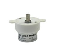 CHANCS JS30 DC Gear Motor 3V 6r/min de baja velocidad artesanal DIY Ferris Wheel Electric Advertising Light Box Motor