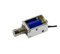 CHANCS Mini DC 6V Pull-Pull Solenoid 4mm Stroke Open-Frame Spring-Loaded Electromagnet para proyectos de bricolaje