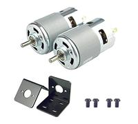 CHANCS Mini Motor Eléctrico 775 DC 12V/24V 10000RPM 20000RPM Herramienta Eléctrica para Sierra Circular 2PCS