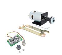 CHANCS Mini Motor Eléctrico 895 DC 12V/24V 6000RPM 12000RPM Soporte de montaje 20A Controlador de velocidad PWM para piezas de bricolaje