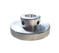 CHANCS Mini volante de aleación de aluminio 40mm OD 5mm Diámetro moleteado volante para torno/fresadora