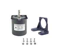 CHANCS Miniatura Reversible 68KTYZ 220V AC 80r/min Motorreductor Par síncrono 4Kgf.cm Soporte de montaje del motor Negro