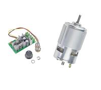 CHANCS Motor con eje en D de alta potencia y bajo ruido 775 DC 12V/24V 6000RPM 12000RPM con base PWM para cortar madera