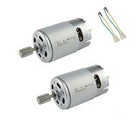 CHANCS Motor de engranaje magnético 550 12V DC 8000RPM Accesorios para coche teledirigido Coche RC para niños 2PCS